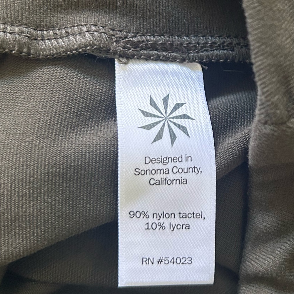 Athleta Olive Green Ruched Waist A-Line Skirt X Small Petite - Picture 4 of 4